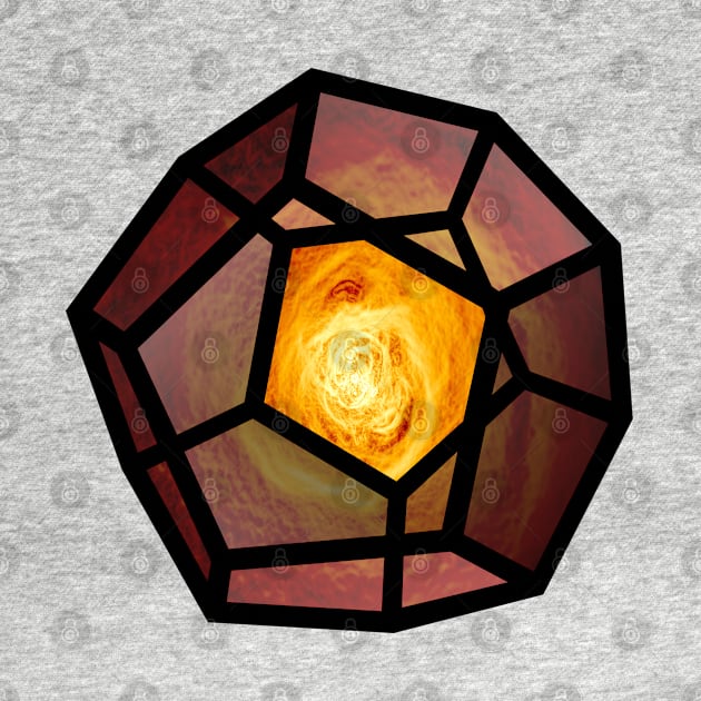 Galaxy space geometry concept: Platonic solid by Blacklinesw9